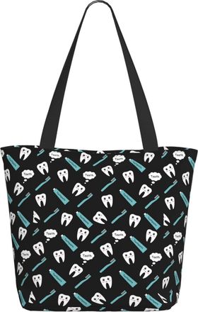 AOOEDM Cute Dentist Dental Hygienist Ladies Shopping Bag 13x11x7in.The Perfect ValentineS Day Gift.It Is The Best ValentineS Day Gift For Mom, Daughter, Wife
