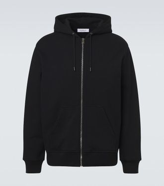Givenchy Logo cotton fleece zip-up hoodie