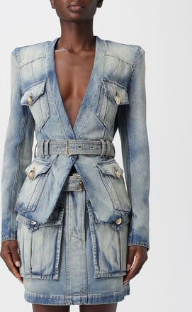 Balmain Jacket BALMAIN Woman color Blue