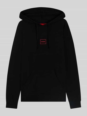 HUGO BOSS Regular Fit Hoodie aus Baumwoll-Mix Modell LAZE in Black, Gr&ouml;&szlig;e XXL