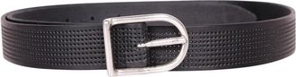 Dell'Oglio Riemen - Heren - Riemen - Zwart - 115 CM - Accessoires