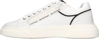 Mario Valentino Leren Sneakers - Heren - Sneakers - Wit - 45 EU - Leer - Schoenen