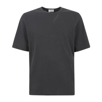 Saint Laurent Heren, Tops, Zwart, Maat: L Katoen