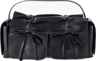 Acne Studios Handbags, female, Black, Size: ONE SIZE Multipocket Lux Shoulder Bag