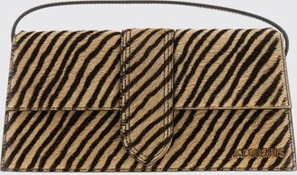 Jacquemus Borsa a spalla Le Bambino Long in cavallino con stampa zebrata