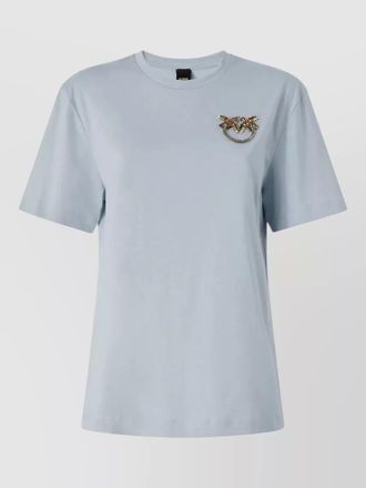 Pinko short sleeve crew neck top embellishments
