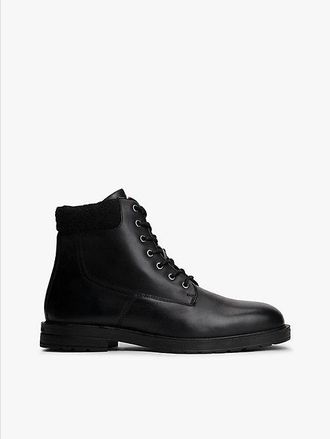 Tommy Hilfiger Leather Warm Lined Cleat Boots