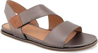 Gentle Souls Lottie Slingback Sandal in Dark Pewter Leather at Nordstrom, Size 6.5