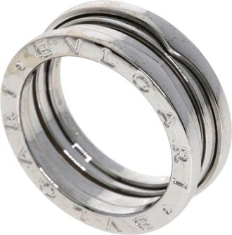 Bulgari White Gold White Gold (18K) Band Ring (Pre-Owned)
