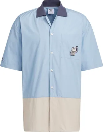 adidas Originals x Yu Nagaba V-Day Shirts Blue Beige IS0635