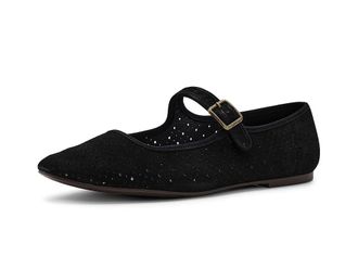 Lucky Brand Tannyr Perforated Sandals Womens Shoes Black : 7.5 M, Suede