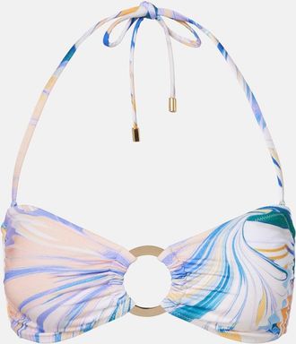 Alexandra Miro Carlotta printed bandeau bikini top