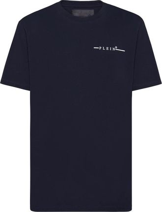 Philipp Plein T-Shirt Ronde Hals - Heren - T-shirts - Blauw - S - Katoen - Tops