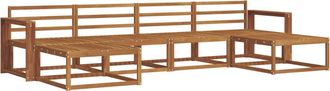 vidaXL Conjunto De Sof&aacute;s De Exterior 6 Uds. Natural Vidaxl