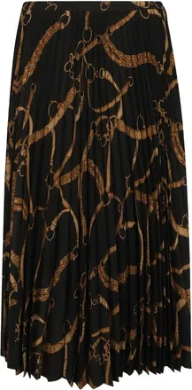 Ralph Lauren Rokken, Dames, Zwart, 3Xs, Geweven A-lijn Rok