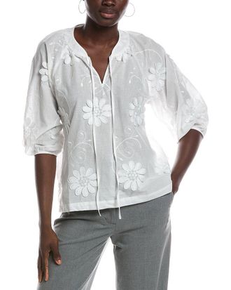 Nanette Lepore Embroidered Floral Top