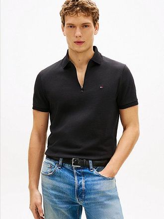 Tommy Hilfiger Regular Fit Air Dot Zip Polo Shirt