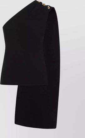 Bottega Veneta asymmetric wool blend one-shoulder top