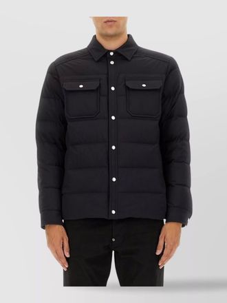 Moorer quilted jacket with long sleeves and pockets