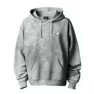 Dalix Ghost Embroidered Washed Hoodie in Gray at Nordstrom, Size Xx-Large