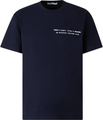 Givenchy Navy Crew Neck T-Shirt