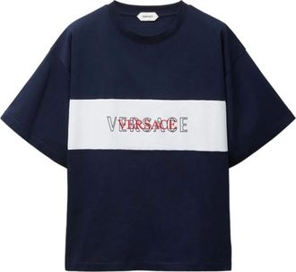 Versace Hombre, Camisetas, Azul, Talla: M