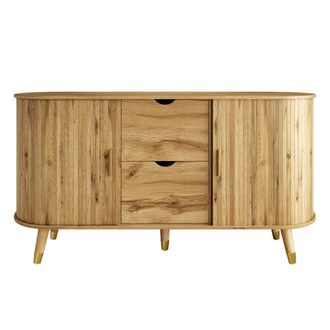 Urban Meuble Aparador efecto madera, almacenamiento moderno puertas texturizadas