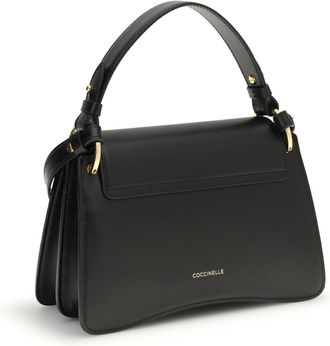 Coccinelle Womens Shoulder Bag C-Me Black Calf Leather