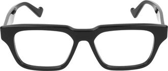 Gucci Zwart Transparante Bril Gg 0963O Stijl - Heren - Brillen - Zwart - 53 MM - Accessoires