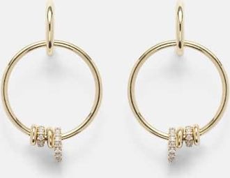 Spinelli Kilcollin Orecchini a cerchio Asha in oro 18kt con diamanti