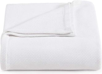 Tommy Hilfiger Cotton Piqu&eacute; Throw Blanket in White at Nordstrom Rack, Size Full/queen