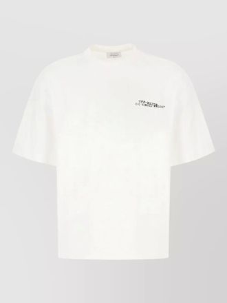 Off-white graphic print crew neck short sleeves t-shirt