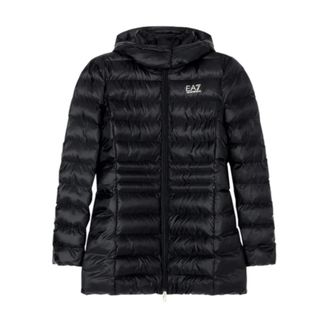 Emporio Armani Winter Jackets, female, Black, XL, Bomber Jacket