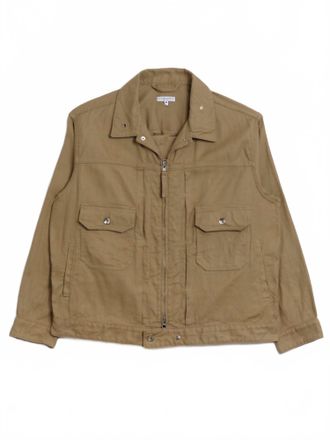 Engineered Garments Mens Trucker Jacket In Khaki Cl Java Cloth