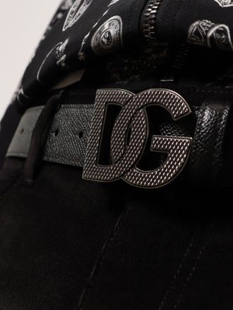 Dolce & Gabbana Mens Leather Belt Black