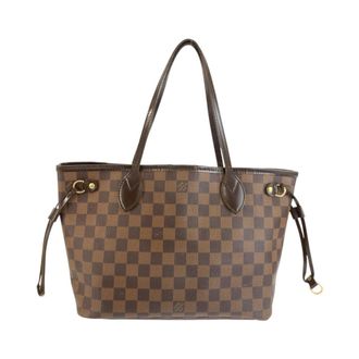 Louis Vuitton Brown Damier Canvas Pvc Leather Handbag Tote Bag (Pre-Owned)