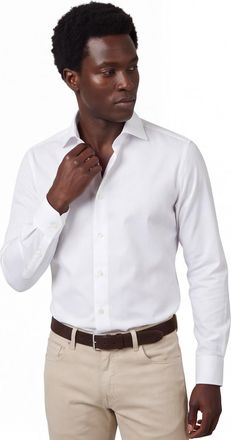 Led&ucirc;b Ledub Modern Fit overhemd wit lange mouw