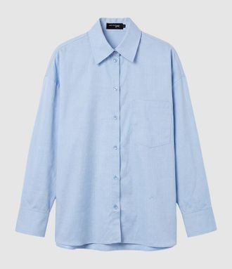 Jeanne Vouland Chemise Pauli Bleu Chevron