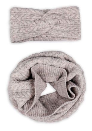 Capelli Loop CAPELLI NEW YORK, Damen, beige, Strick, Obermaterial: 50% Polyacryl, 50% Polyester, Modet&uuml;cher Loop, mit Zopfstrickmuster