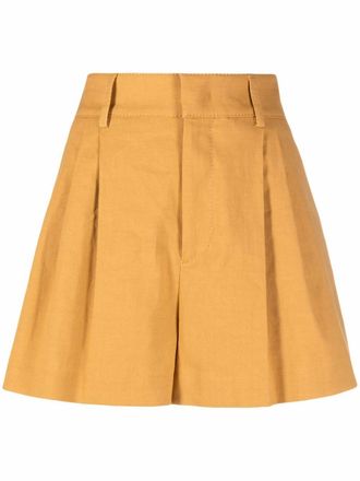Red Valentino Shorts sartoriali a vita alta - Giallo