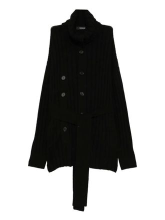 Songzio high-neck cardigan - Black