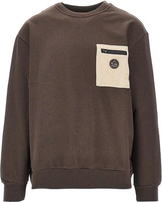 Mauna Kea Corduroy pocket crewneck sweatshirt Man S