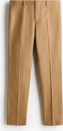 H&M Anzughose aus Leinen in Slim Fit - Beige