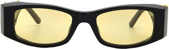 Palm Angels ANGEL Yellow Rectangular Unisex Sunglasses PERI007 1018 51