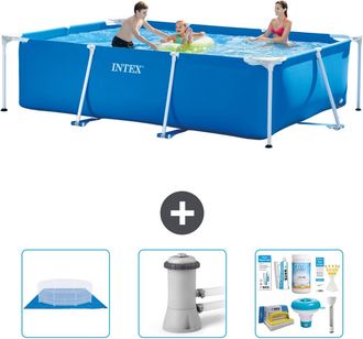 Intex Piscina Con Estructura Rectangular - 300x200x75 Cm - 6-piezas S21256