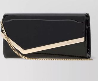 Jimmy Choo London emmie leather clutch bag