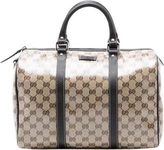 Gucci Pre-owned Handbags, female, Brown, Size: ONE SIZE Pre-owned Boston Bag