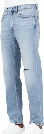 Calvin Klein Light Blue Cotton Straight Jeans