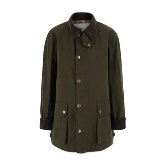 Dunst Chaqueta de Caza de Algod&oacute;n Encerado - Jackets - Hombre - Verde - XS
