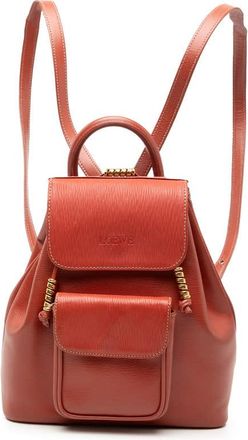Loewe Pre-owned Loewe Leather Velazquez Twist Backpack Ladies KT1PA1JFYPOK2UQ0